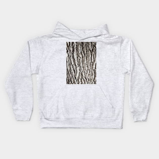 Texture - Metallic Tree Kids Hoodie by PorinArt